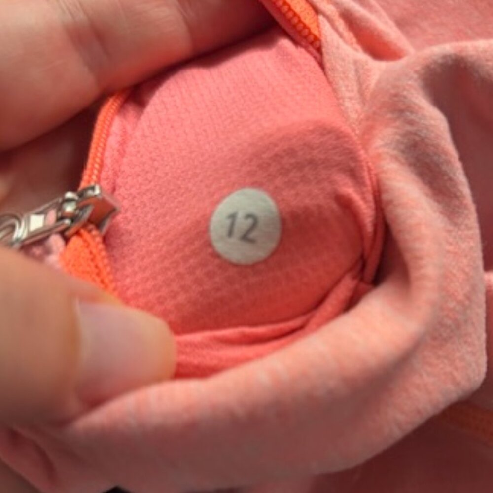 Lululemon Coral long sleeve half zip pullover, size 12 - Picture 5 of 6